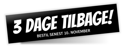 3 dage tilbage