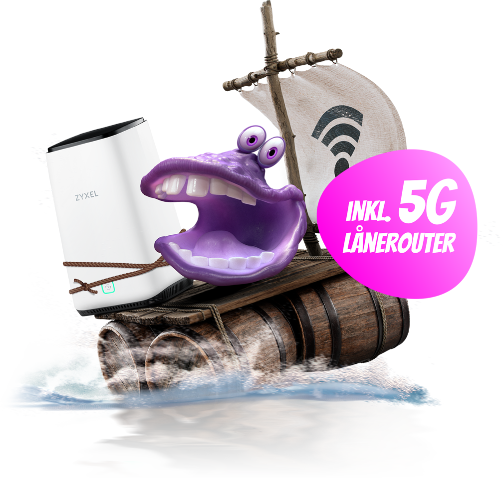 Internet - Læs om vores 5G-forbindelse med router her