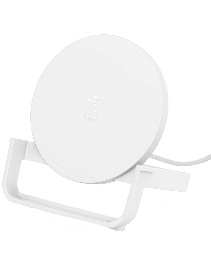 Belkin 10W Qi Wireless Fast Charging Stand With Bluetooth Speaker - Black (Open Box New)