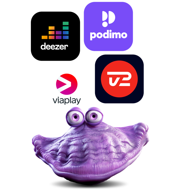 Mobilabonnement Fri tale + 65 GB inkl. TV 2 Play Favorit