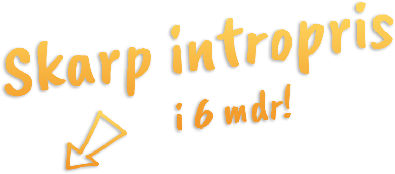 Skarp intropris i 6 måneder