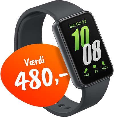 Samsung Fit3 Silver, værdi 480 kr.