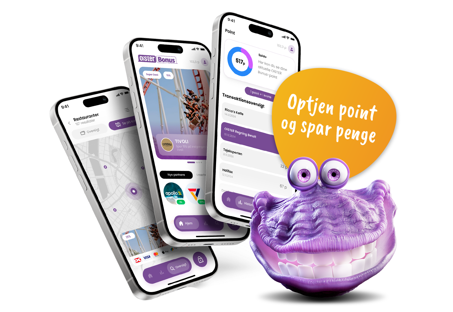 Optjen point og spar penge med OiSTER Bonus